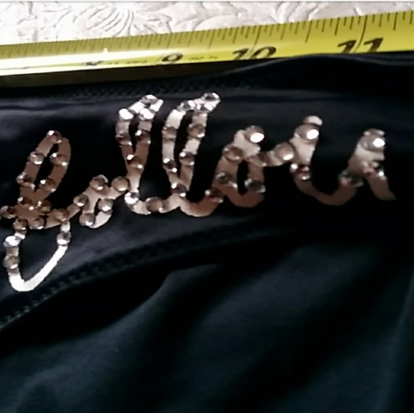 🎁FREE wBundle Victoria's Secret Pink - B/W Embellished Graffiti Bikini *Bottoms - Picture 6 of 8